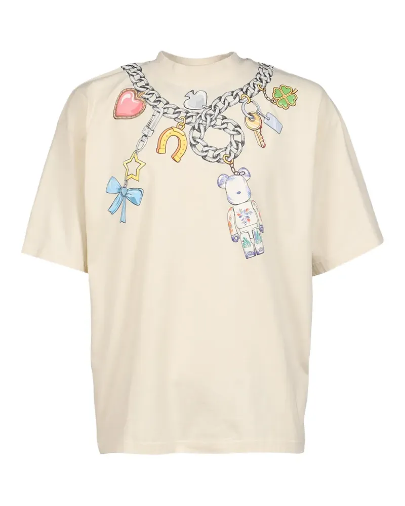 Egonlab T-Shirt mit Bearbrick-Print - Nude Nude
