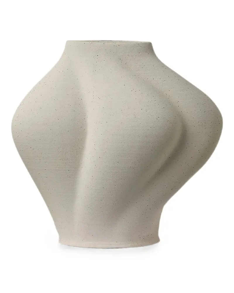 AYTM Saltare asymmetrical stoneware vase - Nude Nude