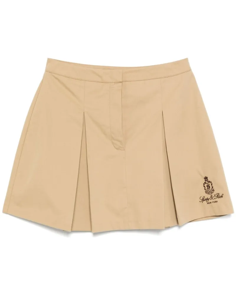 SPORTY & RICH Vendome Box Pleat Rock - Nude Nude