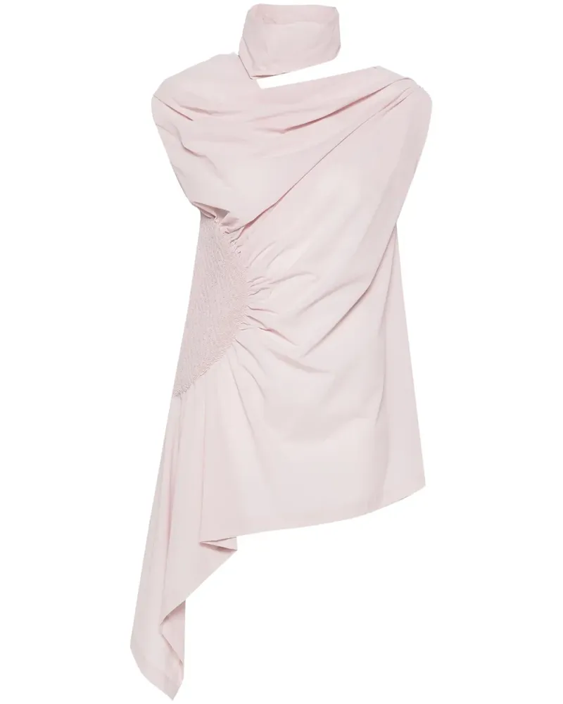 Issey Miyake Drapiertes Bluse - Rosa Rosa