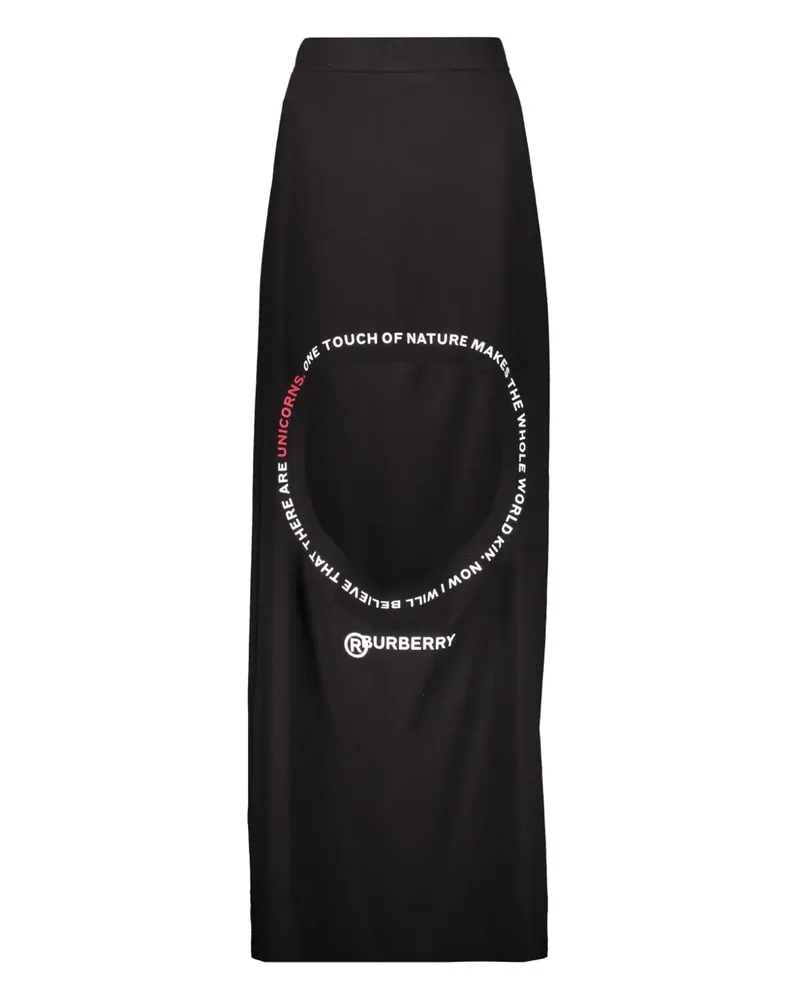 Burberry Rock mit Logo-Print - Schwarz Schwarz