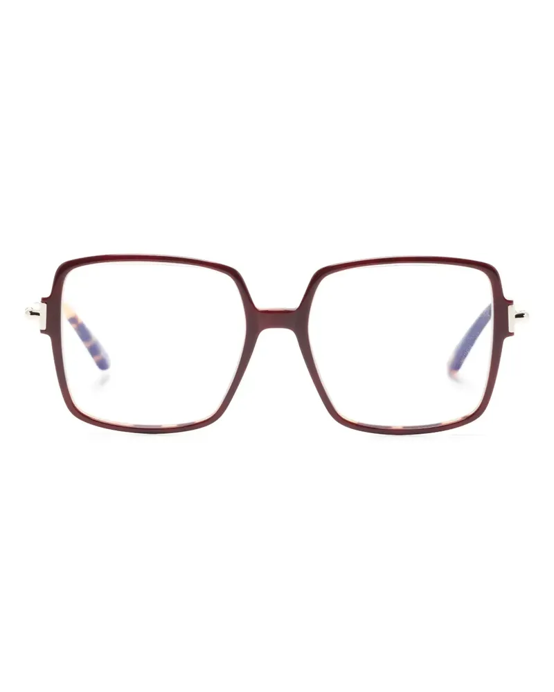 Tom Ford Brille mit Oversized-Gestell - Rot Rot