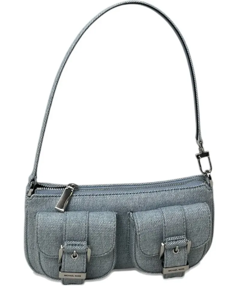 Michael Kors Zoe Schultertasche mit Schnalle - Blau Blau