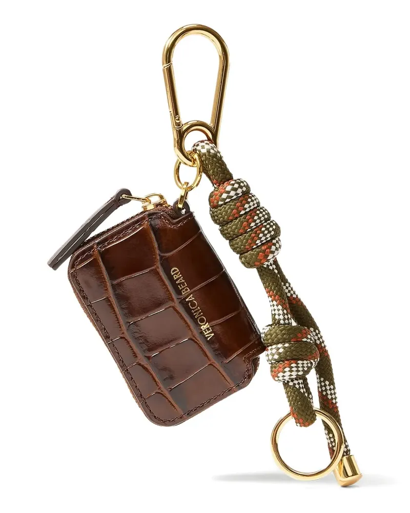 Veronica Beard Clutch-Brosche mit Kroko-Effekt - Braun Braun