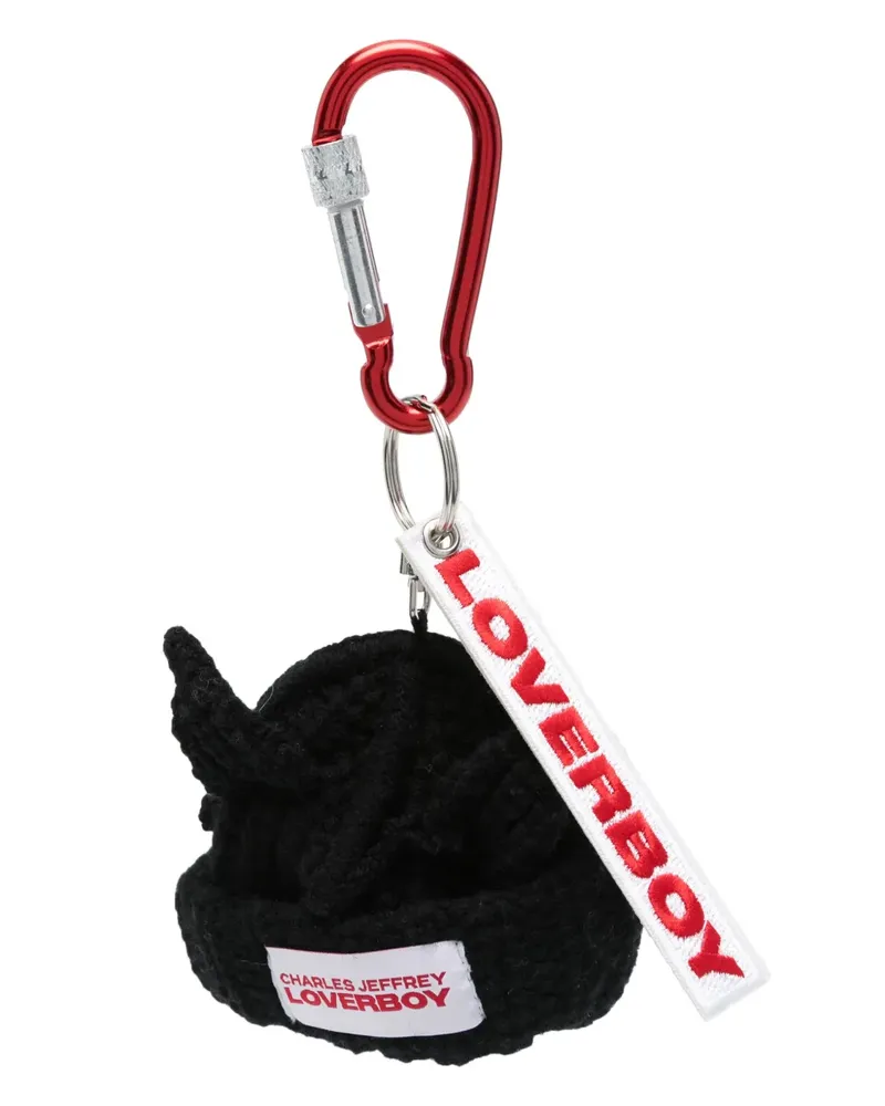 Charles Jeffrey Loverboy Chunky Ears Beanie Schlüsselanhänger - Schwarz Schwarz