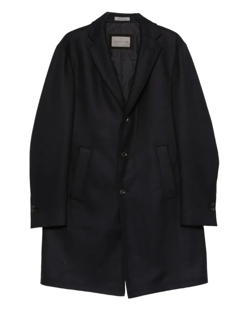 Corneliani Geknöpfter Mantel - Blau Blau
