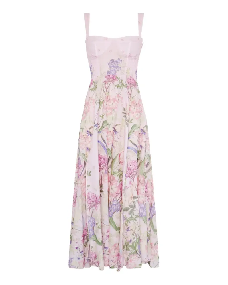 Charo Ruiz Crissy floral-print midi dress - Rosa Rosa