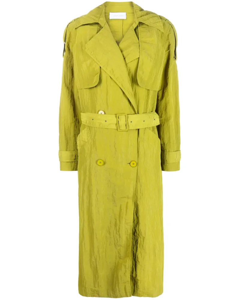 christian wijnants Midi-Trenchcoat mit Gürtel - Grün Grün