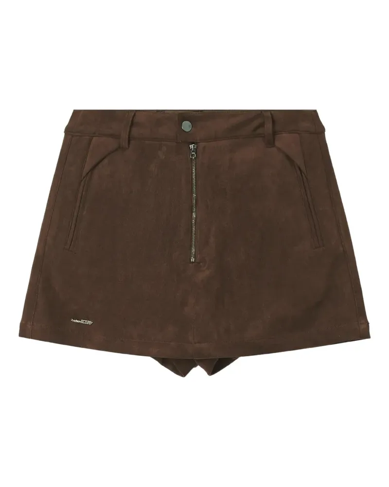 Izzue faux-suede shorts - Braun Braun