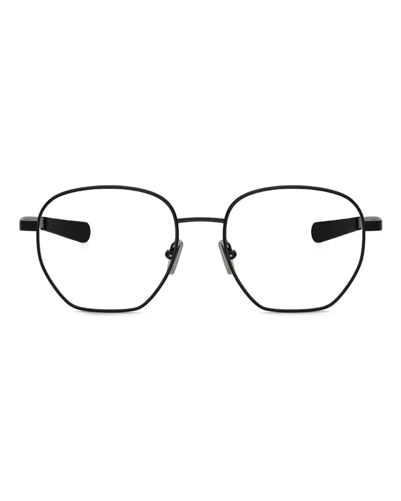 Moncler geometric frame glasses - Schwarz Schwarz