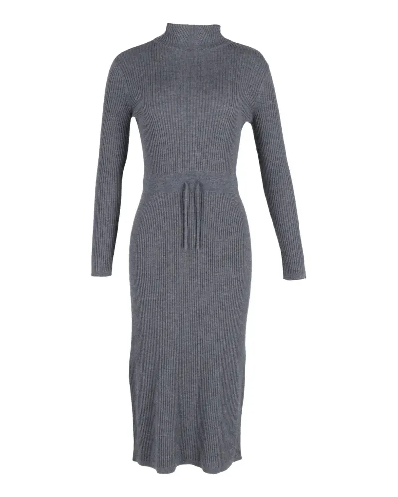 A.P.C. Alma roll-neck knitted midi dress - Grau Grau