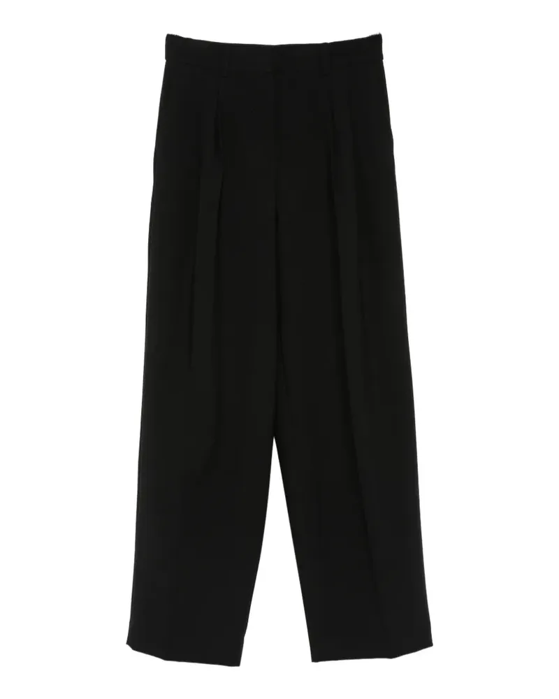 Calvin Klein pleated wide-leg trousers - Schwarz Schwarz