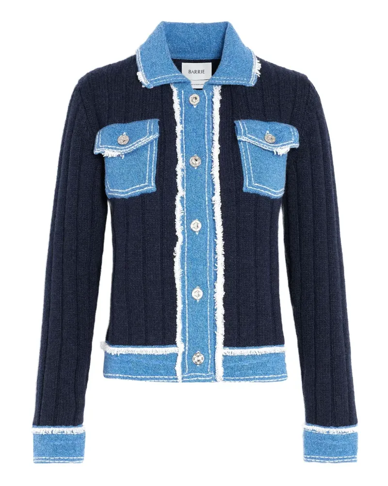 Barrie Gerippte Jacke in Jeansoptik - Blau Blau