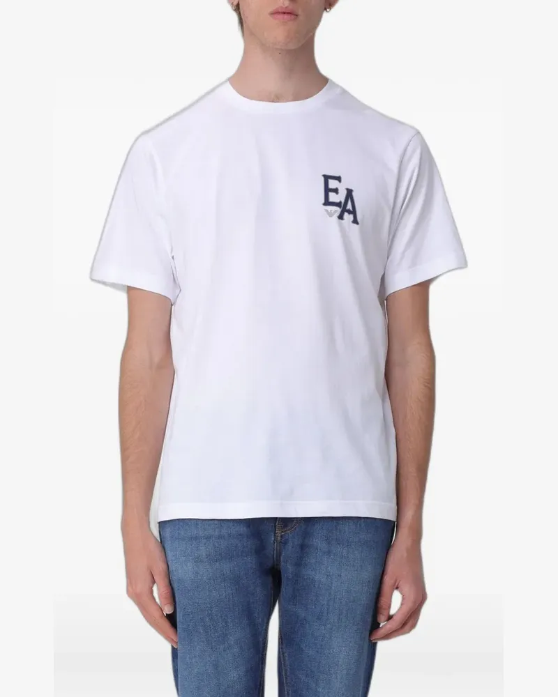 Emporio Armani Eagle Club logo-print T-shirt - Weiß Weiß