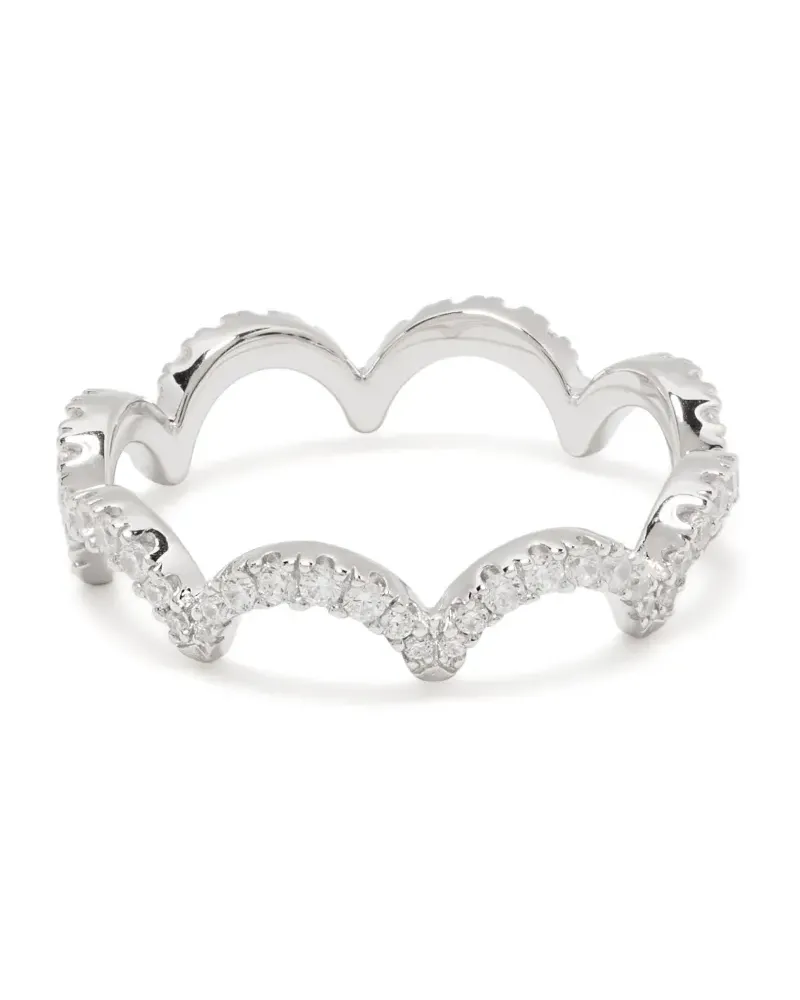 APM Monaco Wavy Ring - Silber Silber