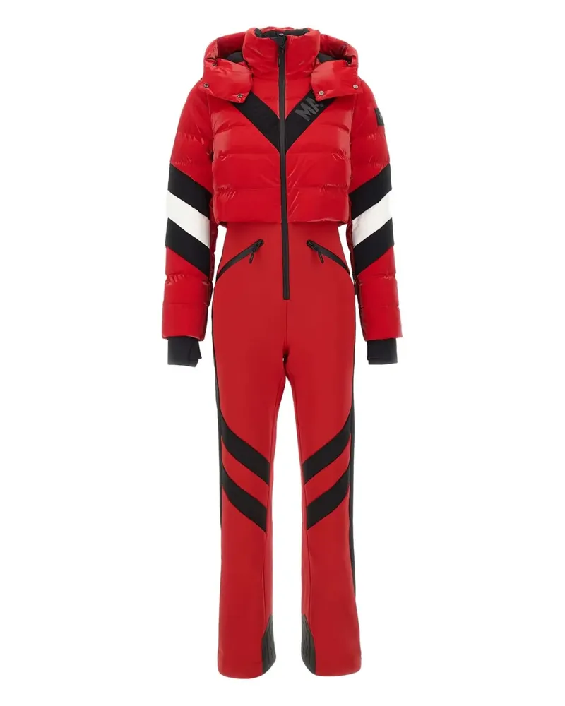 Mackage Gesteppter Skianzug mit abnehmbarem Hoodie - Rot Rot