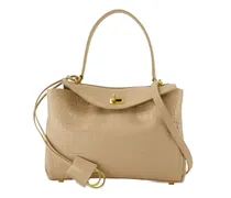 Kleine Rodeo Schultertasche mit Kroko-Effekt - Nude