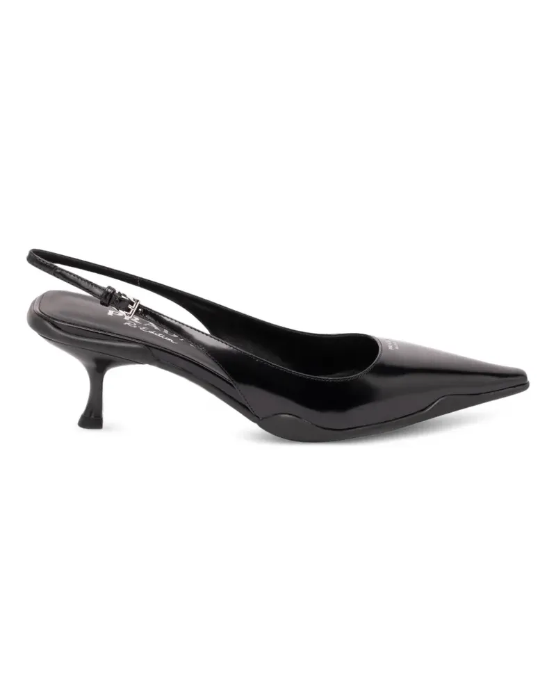 Prada leather slingback pumps - Schwarz Schwarz
