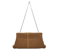 Clutch mit Kettenriemen - Braun