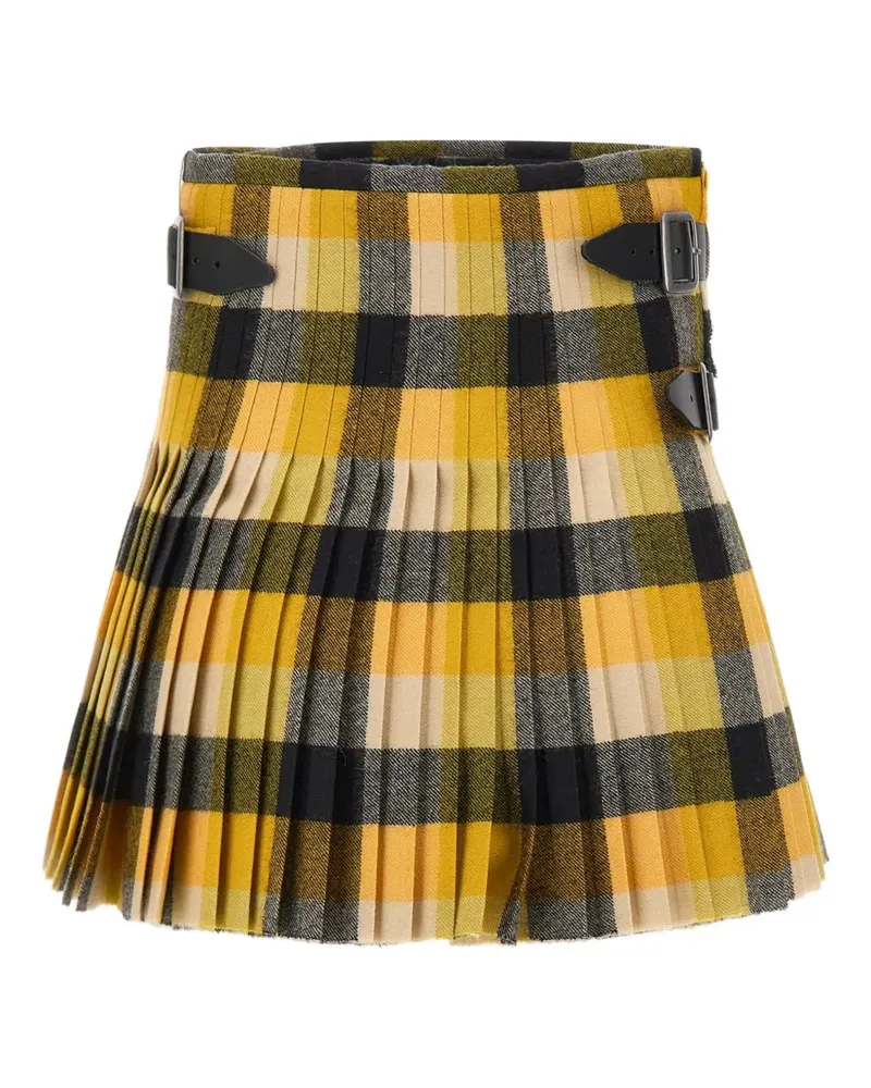 Vivienne Westwood pleated buckle mini skirt - Gelb Gelb