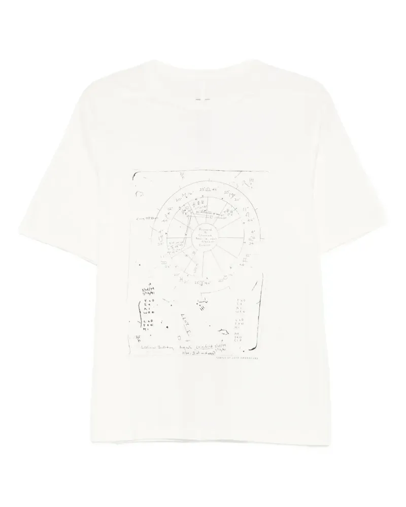 Rick Owens graphic T-shirt - Nude Nude