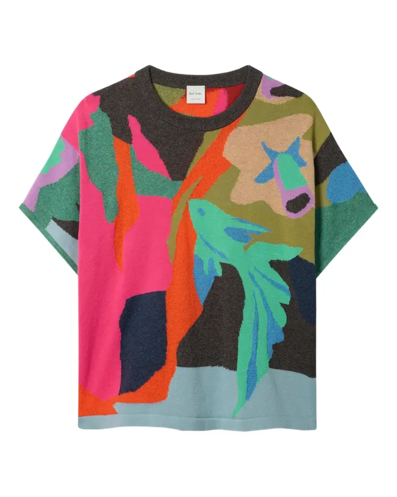 Paul Smith River Collage short-sleeve T-shirt - Grau Grau