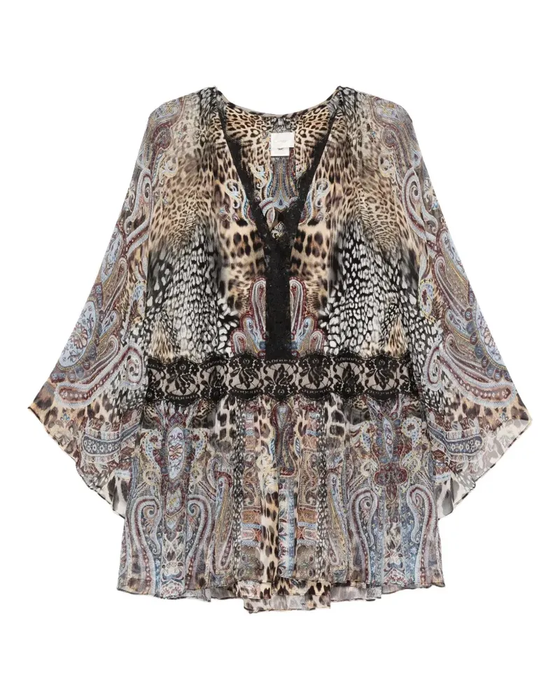 Camilla Kleid mit Animal-Print - Nude Nude