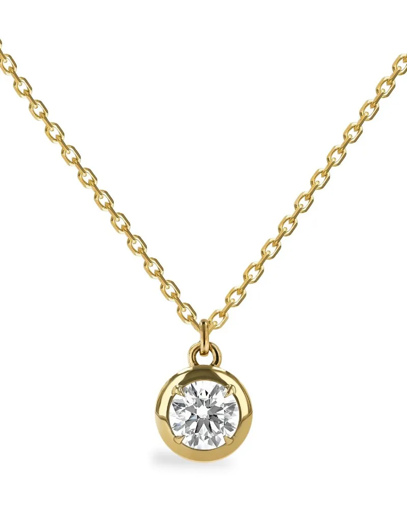 Pragnell 18kt Skimming Gelbgoldhalskette mit Diamanten Gold