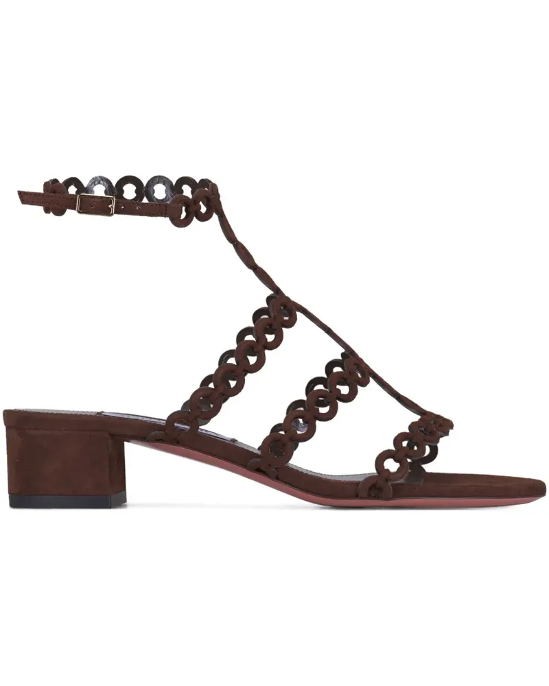 Aquazzura Infinity Chain Sandalen 35mm - Braun Braun