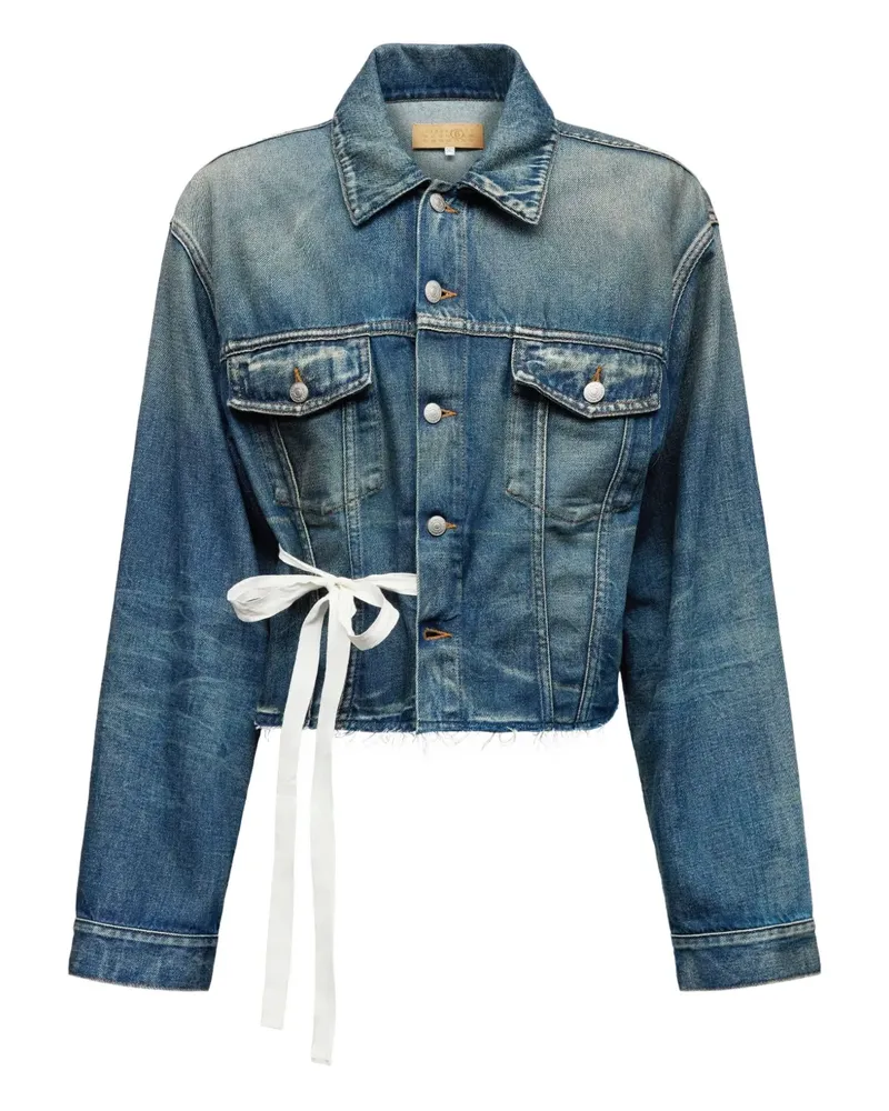 Maison Margiela Jeansjacke mit Gürtel - Blau Blau