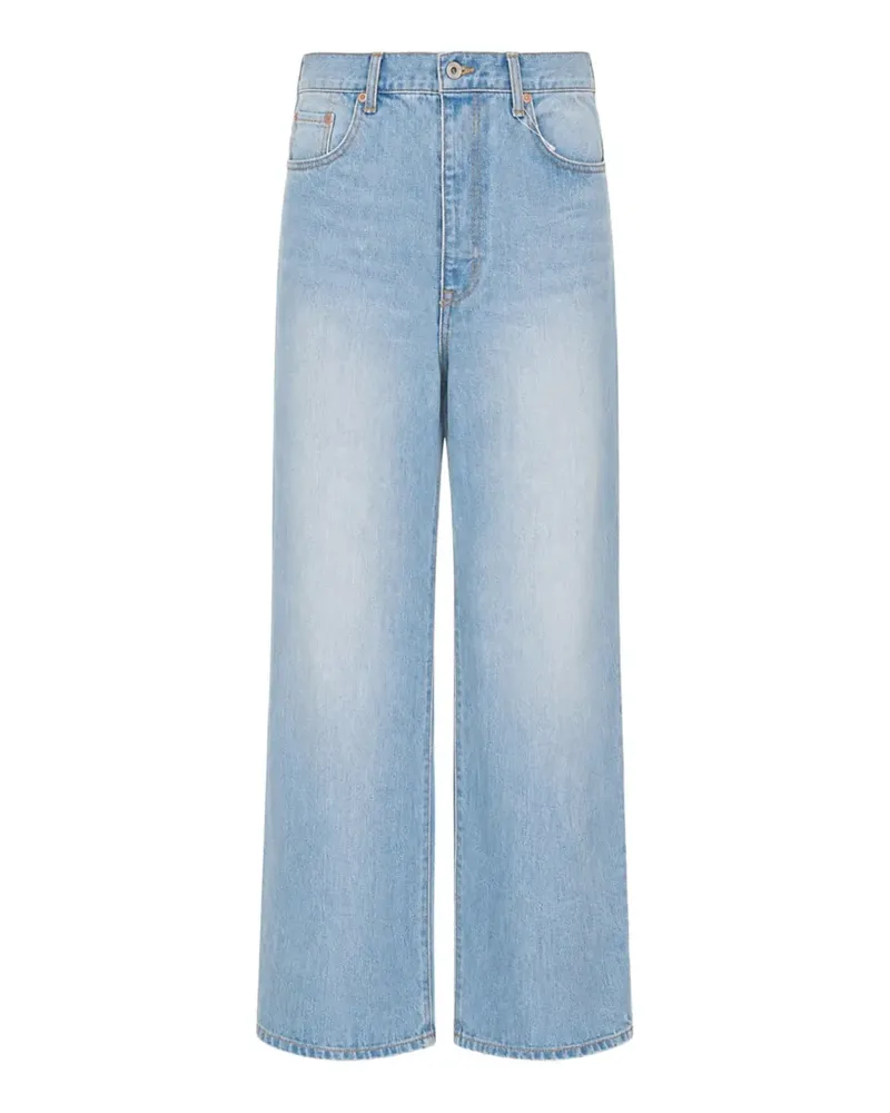 Doublet Air Yarn faded jeans - Blau Blau