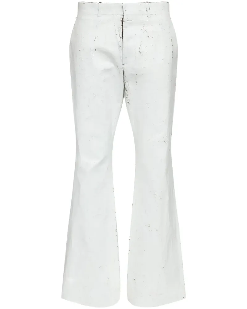 Maison Margiela Beschichtete Hose - Weiß Weiß