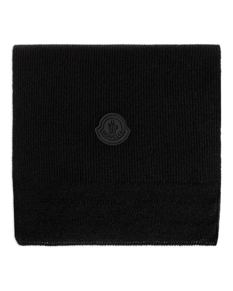 Moncler wool scarf - Schwarz Schwarz