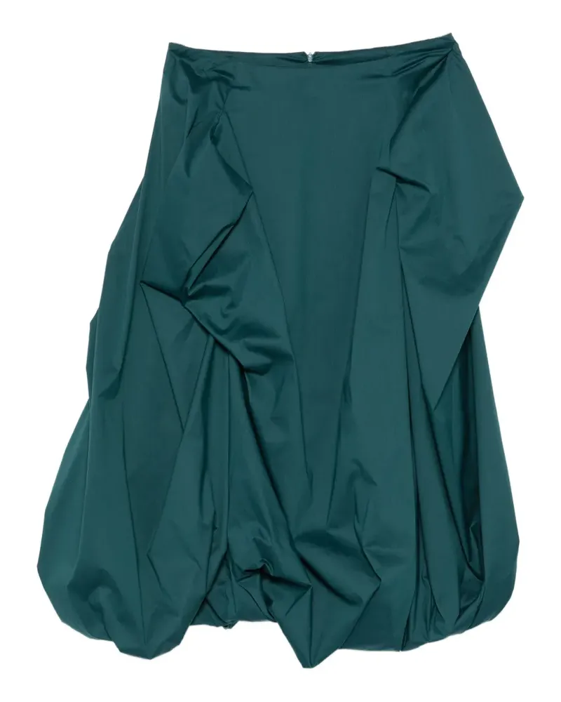 Liviana Conti Midirock mit Raffungen - Grün Grün
