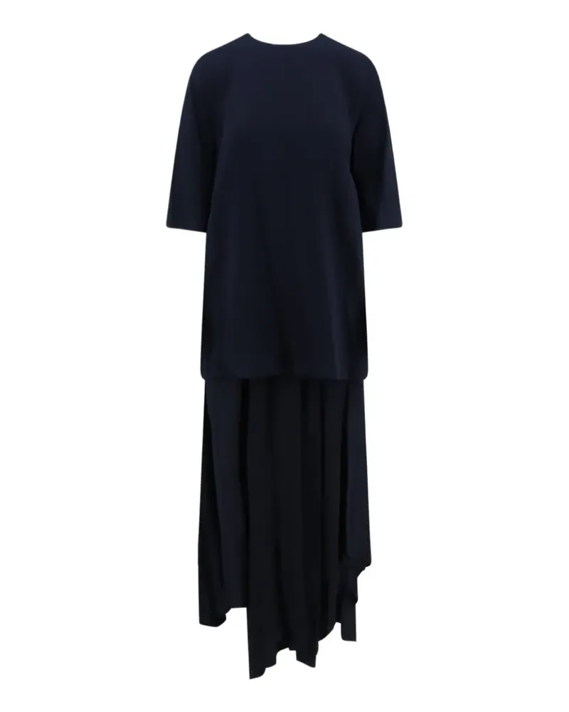 Semicouture Asymmetrisches Ally Kleid - Blau Blau