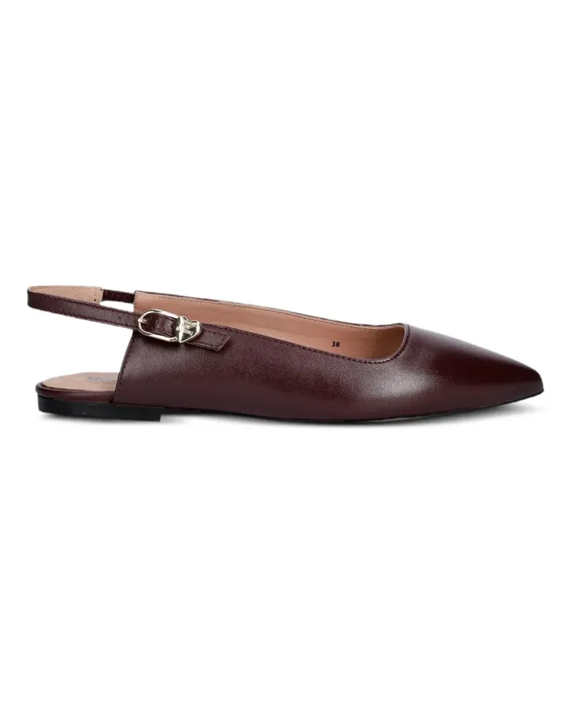 Moschino slingback pointed-toe ballet flats - Rot Rot