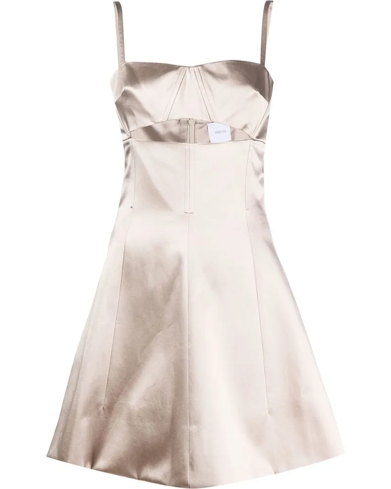 Patou Kleid mit Cut-Out - Grau Grau