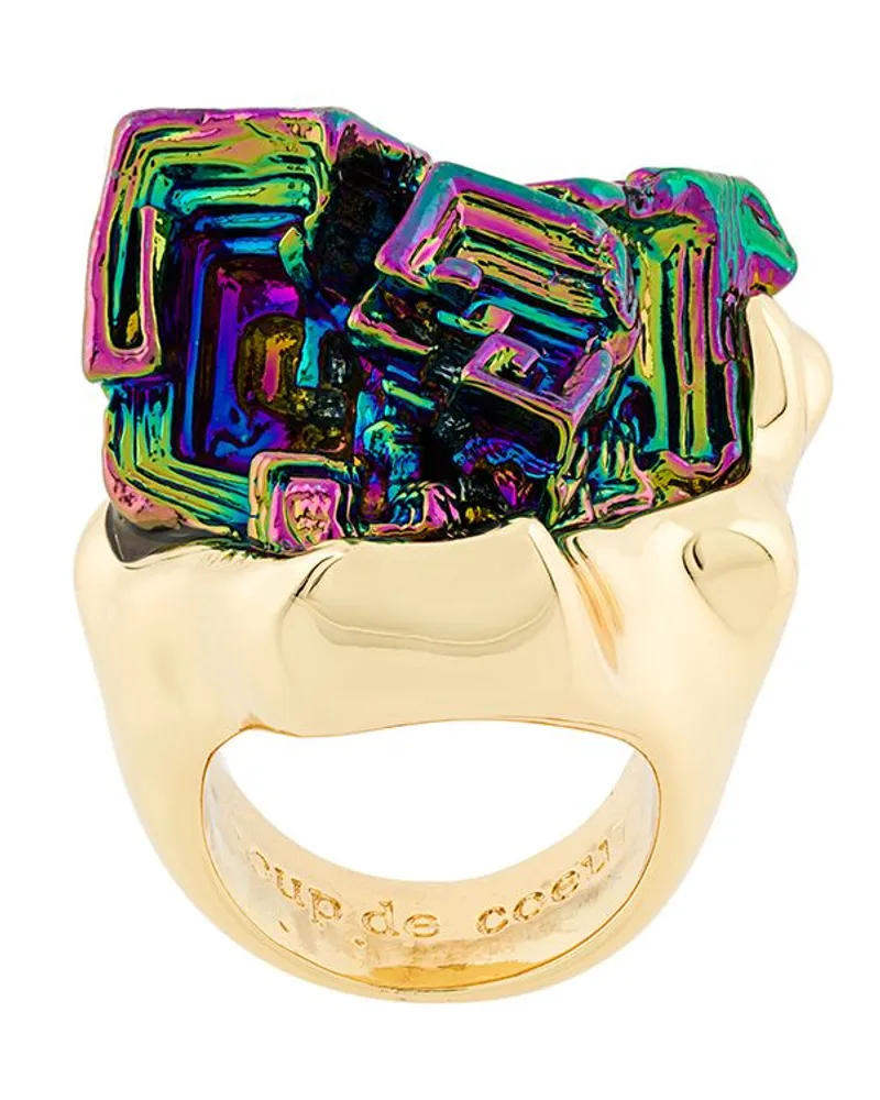 Coup De Coeur Vortex' Ring Metallic