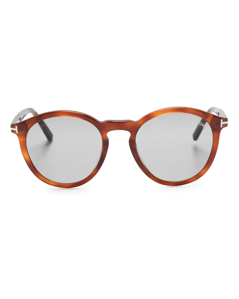 Tom Ford Sonnenbrille mit rundem Gestell - Braun Braun