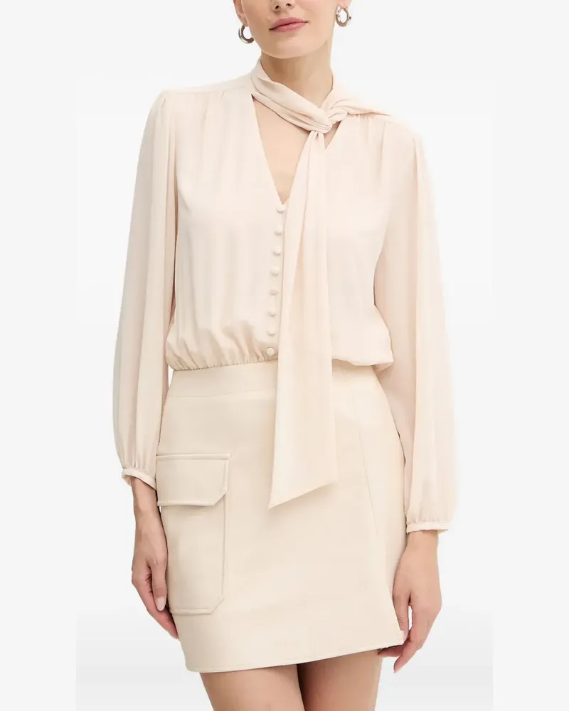 Liu Jo Geknöpftes Kleid mit Schleifendetail - Nude Nude