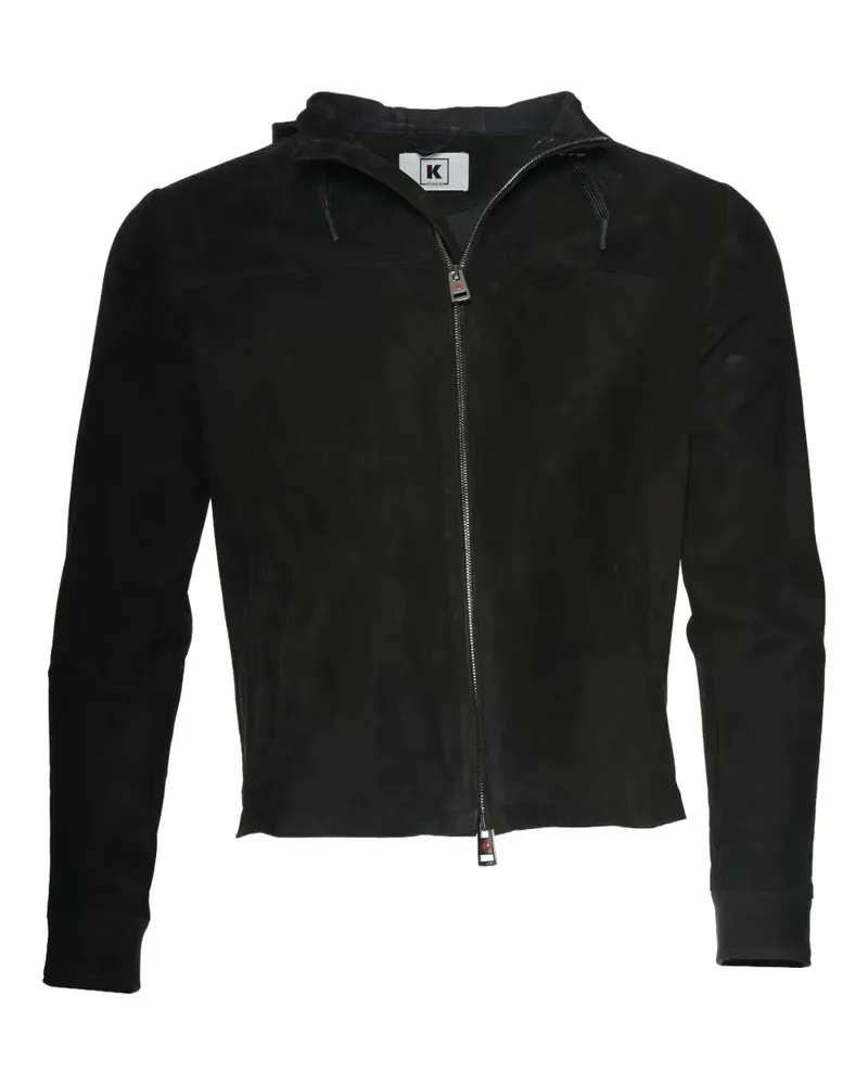 Kiton Olek 1 Lederjacke - Schwarz Schwarz
