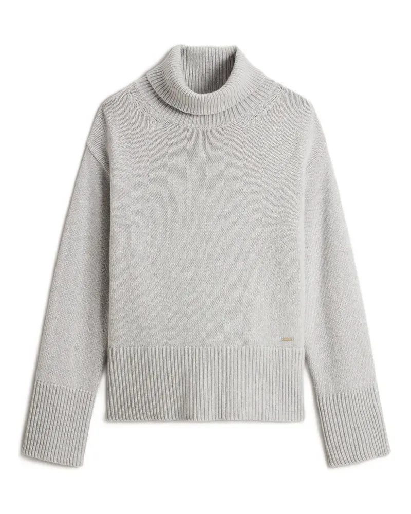 Woolrich Rollkragenpullover mit geripptem Saum - Grau Grau
