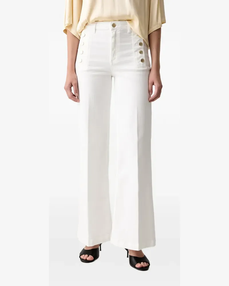 VICOLO Jeans mit Zierknöpfen - Weiß Weiß