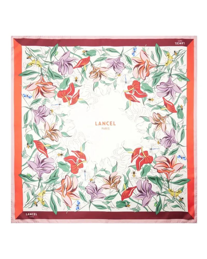 Lancel Tutti Fleuri Schal - Weiß Weiß