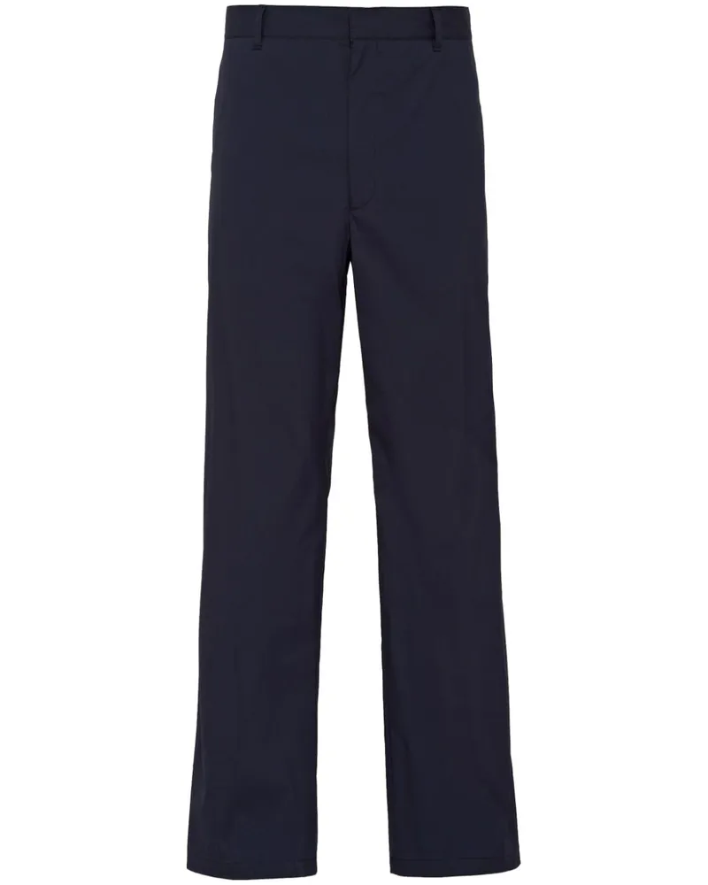 Prada Halbhohe Tapered-Hose - Blau Blau