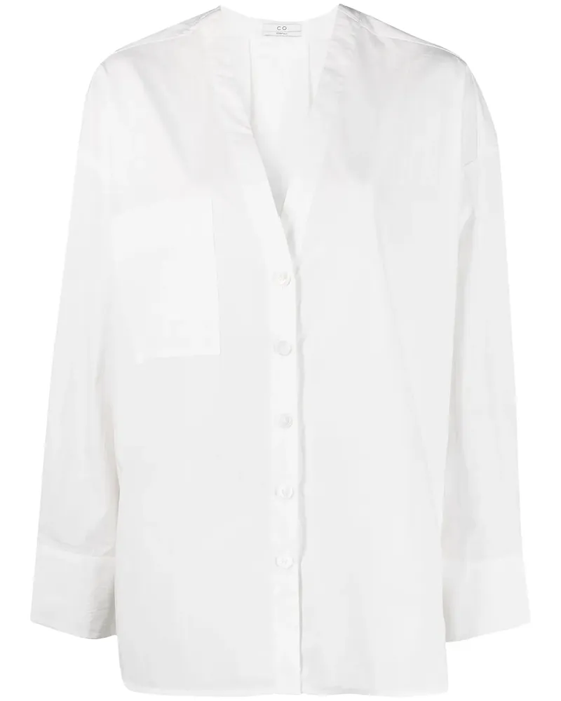 Co Hemd mit V-Ausschnitt - Weiß Weiß