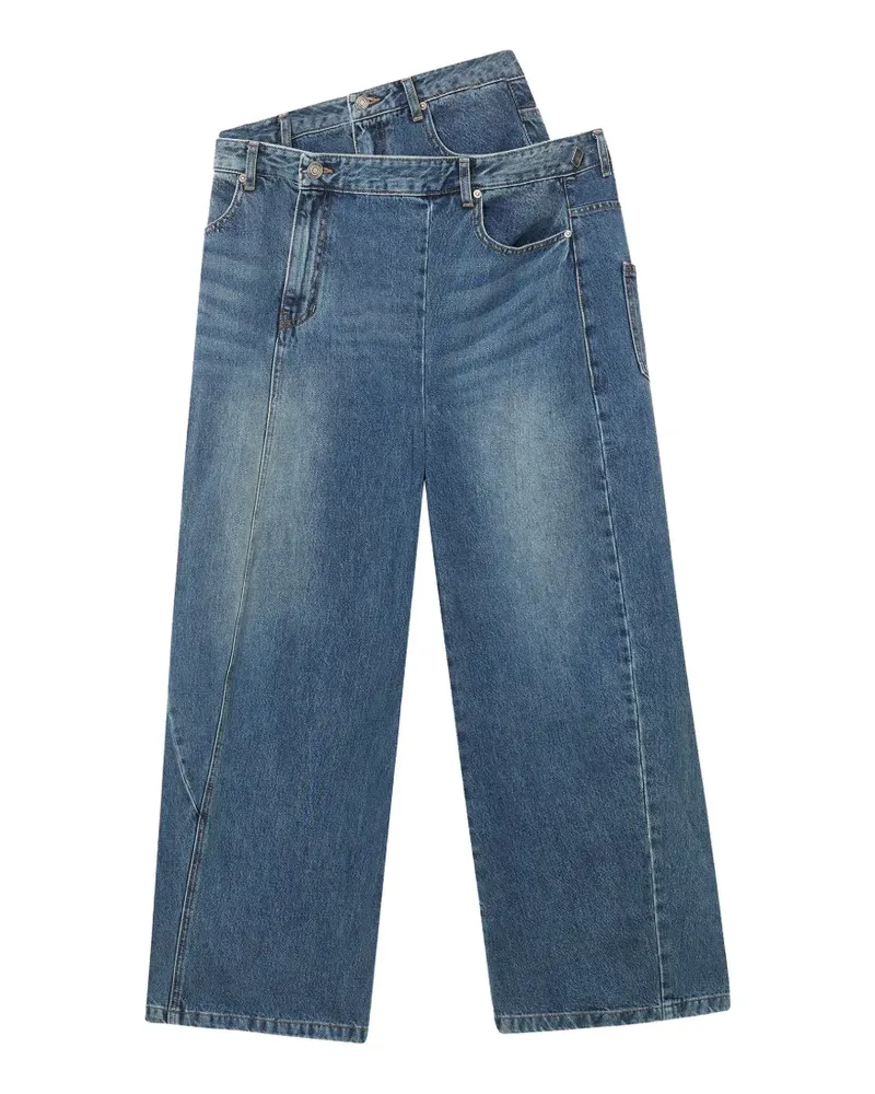 JUUN.J Wide-Leg-Jeans - Blau Blau