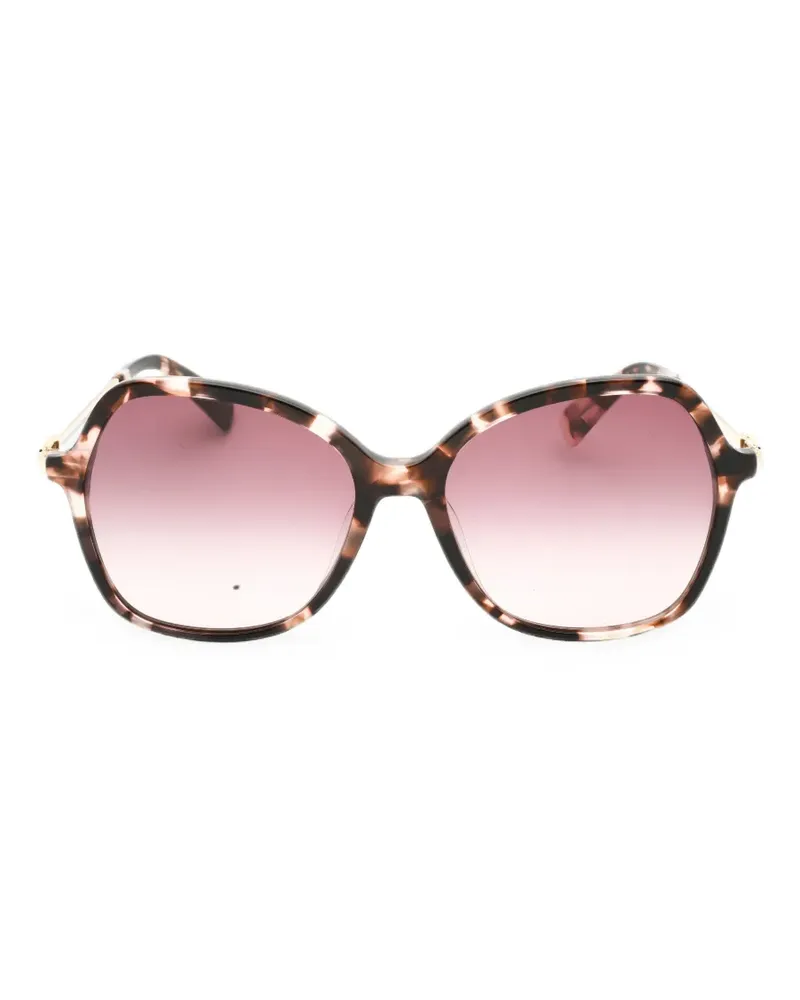 Longchamp tortoiseshell-effect oversized sunglasses - Braun Braun