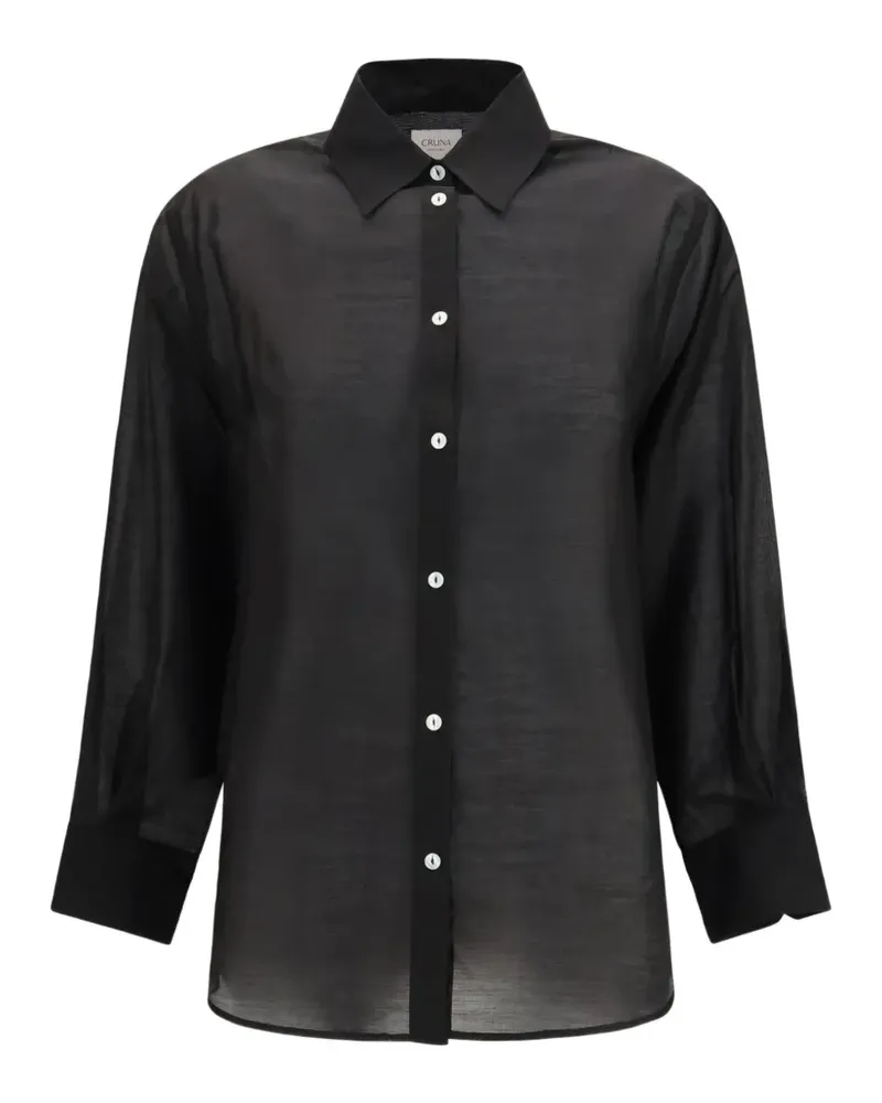 CRUNA Yvonne long-sleeved shirt - Schwarz Schwarz