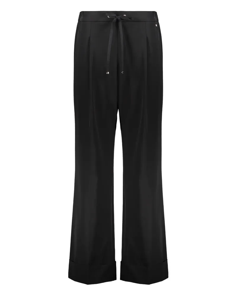 Herno flared drawstring trousers - Schwarz Schwarz